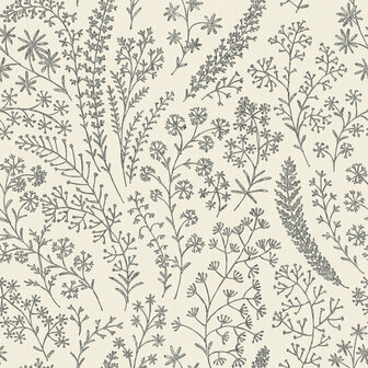 Dutch Wallcoverings Asperia A58701 wit - zwart Behang
