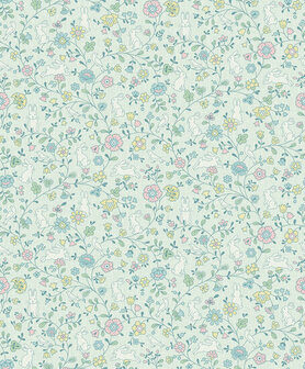 Dutch Wallcoverings Little Kids JS3102 mint Behang