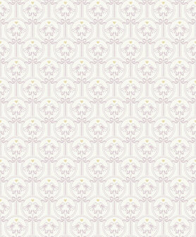 Dutch Wallcoverings Little Kids JS3201 lila - wit Behang