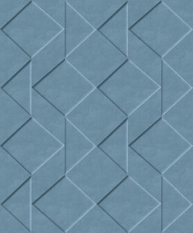 Dutch Wallcoverings Loft M414-01 Blauw Behang