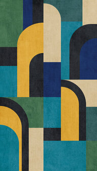 Dutch Wallcoverings One Roll One Motif A51902 Modernism Shapes Behang