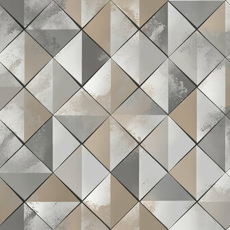 Dutch Wallcoverings Pop M467-09 grijs Behang