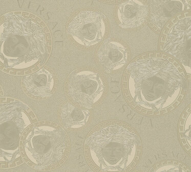 Versace Home 5 38461-3 Zilver - Zilver - Grijs Behang