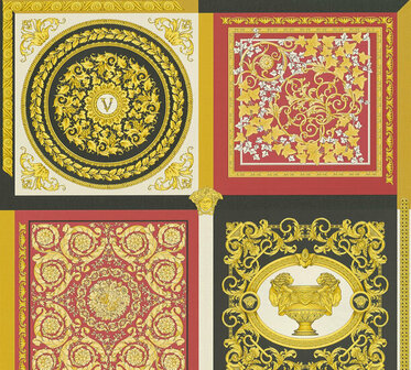 Versace Home 5 38704-6 Rood Behang
