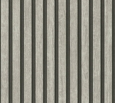 A.S Creation 39109-2 - Grijs / Zwart Behang