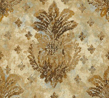 AS Creation Baroque goud taupe vlies / Bruin / Goud Behang