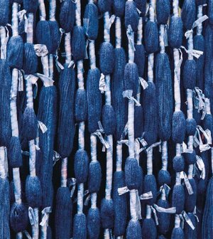 Casadeco Ginkgo GINK86276574 - Blauw Behang