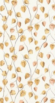 Casadeco Ginkgo GINK86212323 - Geel / Wit Behang