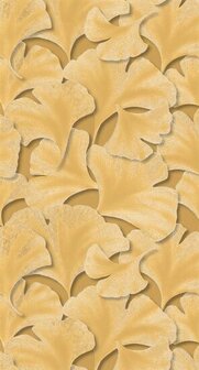 Casadeco Ginkgo GINK86242322 - Geel Behang