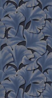Casadeco Ginkgo GINK86246515 - Blauw Behang
