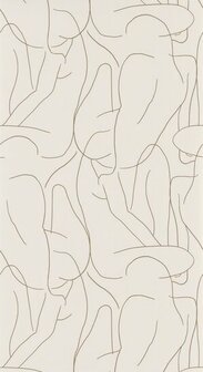 Casadeco Gallery GLRY86101108 - Beige / Wit Behang