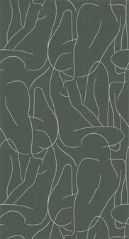 Casadeco Gallery GLRY86107321 - Groen Behang