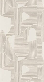 Casadeco Gallery GLRY86121105 - Beige / Wit Behang