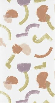Casadeco Gallery GLRY86135124 - Paars / Wit Behang