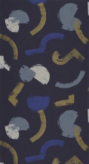 Casadeco Gallery GLRY86136617 - Blauw Behang