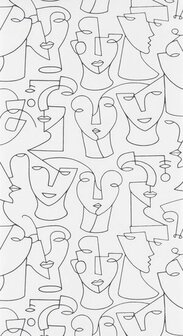 Casadeco Gallery GLRY86160116 - Wit Behang