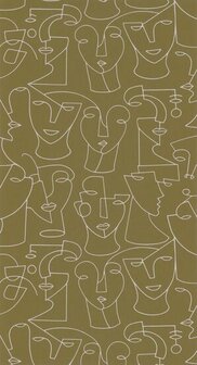 Casadeco Gallery GLRY86162106 - Bruin Behang