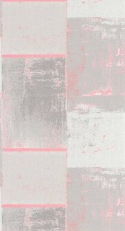 Casadeco Gallery GLRY86174318 - Roze / Grijs Behang