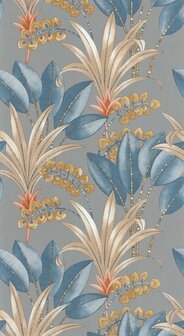 Casadeco Nicaragua NICA86419353 - Blauw / Grijs Behang