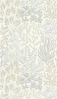Casadeco Voyage Onirique ONIR87221030 - Beige / Wit Behang