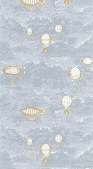 Casadeco Voyage Onirique ONIR87286144 - Blauw Behang