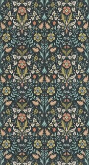Casadeco Arts &amp; Crafts ARCR86336406 - Blauw Behang