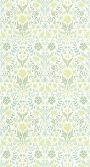 Casadeco Arts &amp; Crafts ARCR86337108 - Groen / Wit Behang