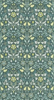 Casadeco Arts &amp; Crafts ARCR86337401 - Groen Behang