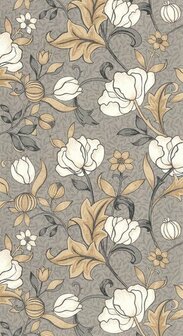Casadeco Arts &amp; Crafts ARCR86341424 - Beige Behang