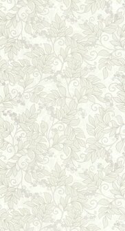 Casadeco Arts &amp; Crafts ARCR86370109 - Wit / Grijs Behang