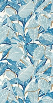 Casadeco Mediterranee MEDI87416637 - Blauw / Wit Behang