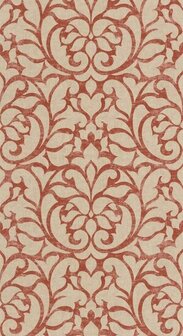 Casadeco Vienne VIEN87348411 - Rood / Beige Behang