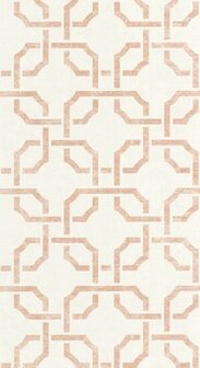 Casadeco Vienne VIEN87354125 - Wit / Roze Behang