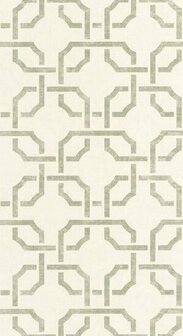 Casadeco Vienne VIEN87357117 - Beige / Groen Behang