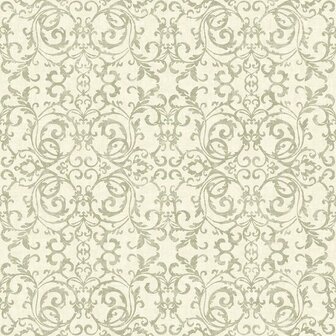 Casadeco Vienne VIEN87517120 - Groen / Wit Behang
