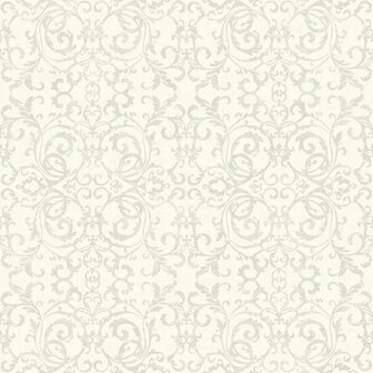 Casadeco Vienne VIEN87519110 - Grijs / Wit Behang