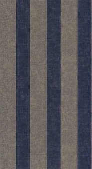 Casadeco Les Rayures RAYS87366505 - Blauw Behang