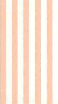 Casadeco Les Rayures RAYS87434480 - Roze / Wit Behang