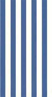 Casadeco Les Rayures RAYS87436679 - Blauw / Wit Behang