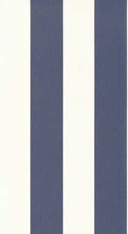 Casadeco Les Rayures RAYS88016922 - Blauw / Wit Behang