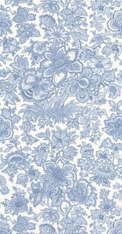Casadeco Les Belles Toiles De Jouy LBTJ87946252 - Blauw / Wit Behang
