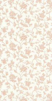 Casadeco Les Belles Toiles De Jouy LBTJ87964122 - Roze / Wit Behang
