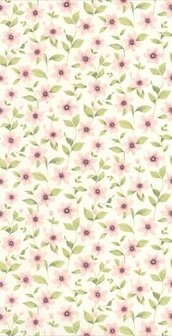 Casadeco Gardens GADN87644352 - Roze / Wit Behang