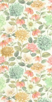 Casadeco Gardens GADN87660528 - Multicolour / Wit Behang