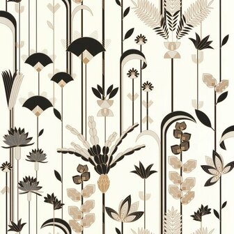 Caselio Labyrinth LBY102090020 - Beige / Wit Behang