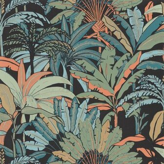 Caselio Escapade EPA102307499 - Groen / Zwart Behang