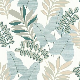 Caselio Escapade EPA102327022 - Groen / Wit Behang