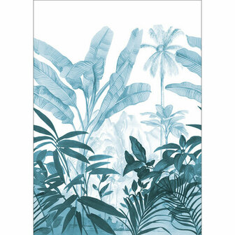 Caselio Only Blue ONB102506166 - Blauw / Wit Behang