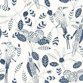 Caselio Only Blue ONB102676222 - Blauw / Wit Behang