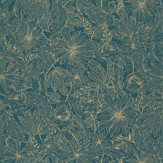 Caselio Only Blue ONB102686123 - Blauw Behang